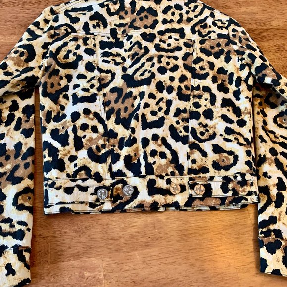 Animal Print light-weight denim-style jacket - Picture 5 of 6